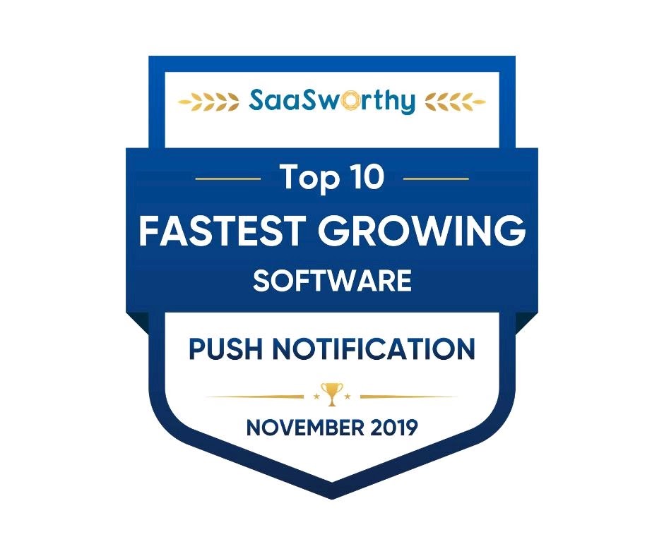 Truepush Named "Fastest Growing Software in Push Notifications" & by SaaSworthy