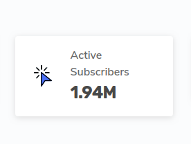 Active subscriber stats
